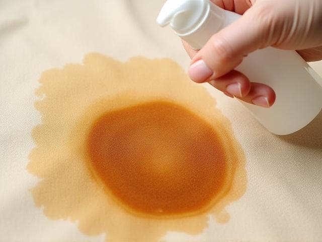 Coffee stain removal on beige carpet